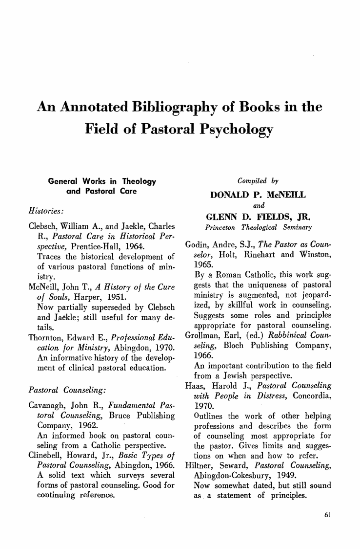 Bibliography on a book