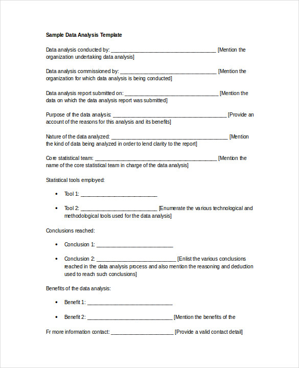 Data analysis paper