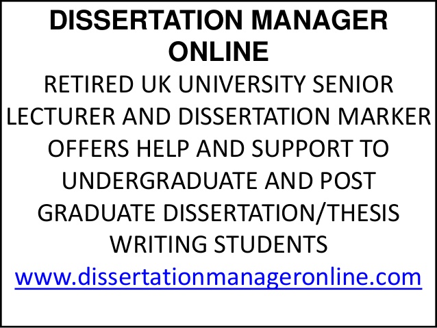 Dissertation consultants