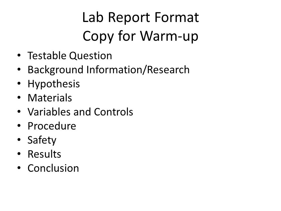 Do my lab report