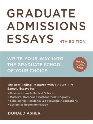 Entrance essay for graduate school