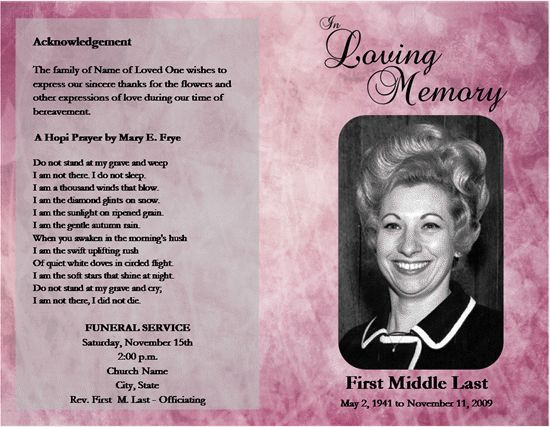 Obituary writing service