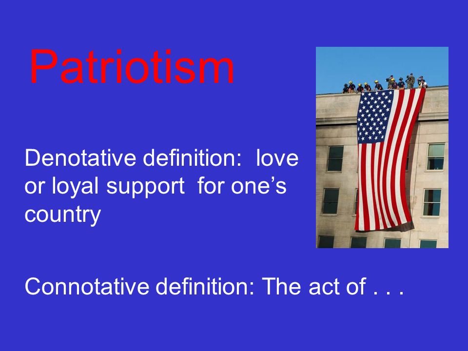 Patriotism essay