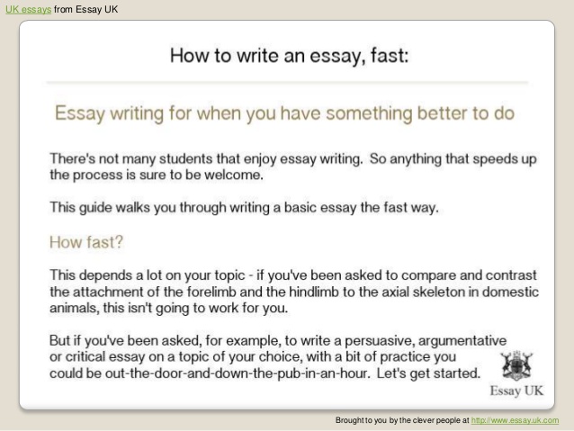 Write paper fast