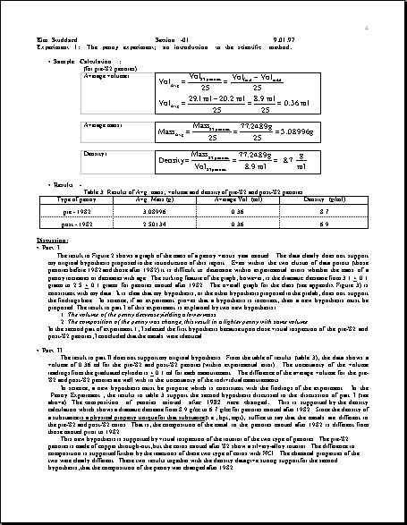 Writing a lab report